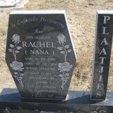 PLAATJIES Rachel 1926-2001