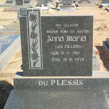 PLESSIS Anna Maria, du nee CILLIERS 1910-1975