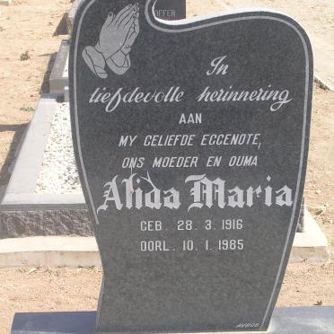 PLESSIS Alida Maria, du 1916-1985