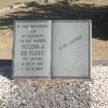 PLOOY Roedolf J.J.M., du 1903-1984 &amp; Helena J. JACOBS 1907-1969