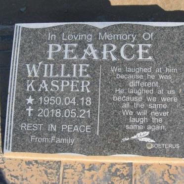 PEARCE Willie Kasper 1950-2018