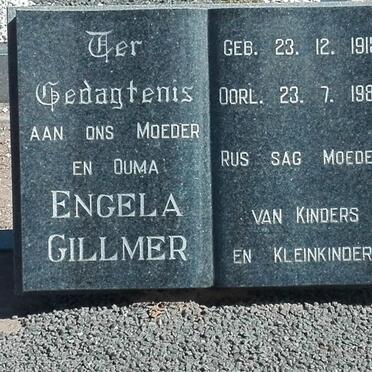 GILLMER Engela 1915-1983