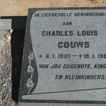 GOUWS Charles Louis 1921-1981