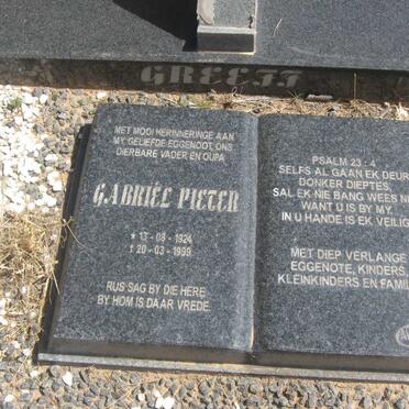 GREEFF Gabriel Pieter 1924-1999