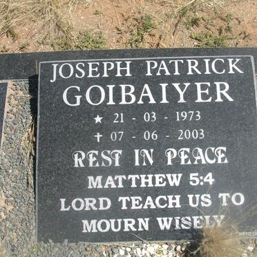 GOIBAIYER Joseph Patrick 1973-2003