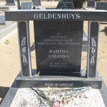 GELDENHUYS Martha Johanna 1949-2009