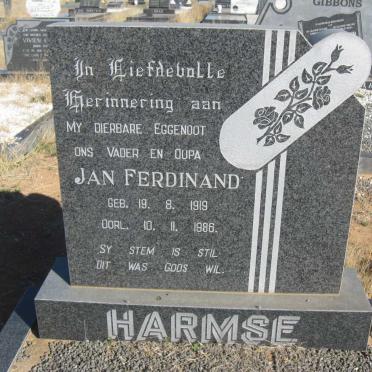 HARMSE Jan Ferdinand 1919-1986