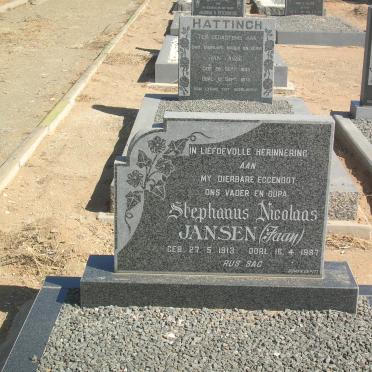 JANSEN Stephanus Nicolaas 1913-1987
