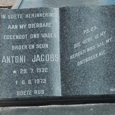 JACOBS Antoni 1932-1973