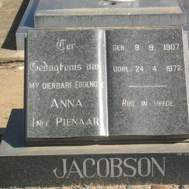 JACOBSON Anna nee PIENAAR 1907-1972