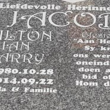 JACOBS Wilton Ian Harry 1980-2014