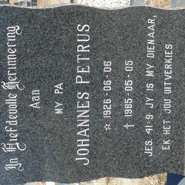 JOOSTE Johannes Petrus 1926-1985