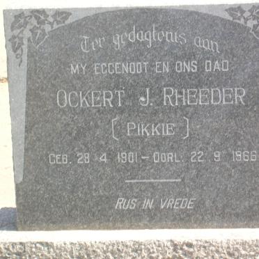 RHEEDER Ockert J. 1901-1966