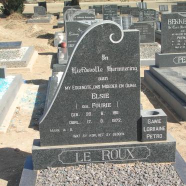 ROUX Elsie, le nee FOURIE 1911-1972