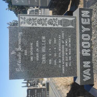 ROOYEN Dirk Willem, van 1913-1994 