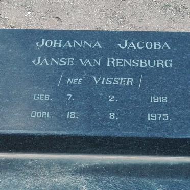 RENSBURG, Janse van :: VAN DER MERWE