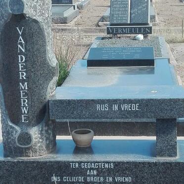 MERWE Jan Lewis, van der 1938-1973