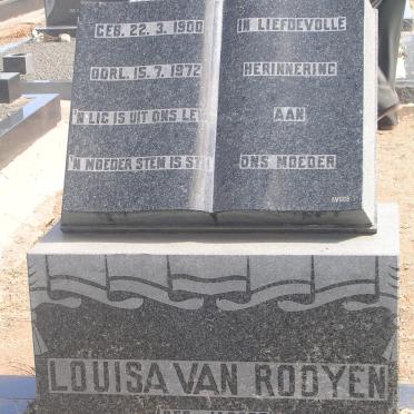 ROOYEN Renier, van 1896-1969 &amp; Louisa JACOBZ 1900-1972