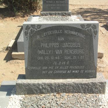 RENSBURG Philippus Jacobus, van 1946-1967