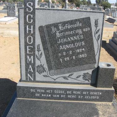 SCHOEMAN Johannes Arnoldus 1924-1983 