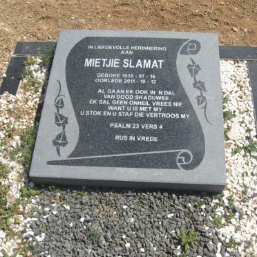 SLAMAT Mietjie 1935-2011