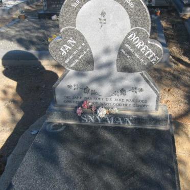 SNYMAN Jan 1953-2005 &amp; Dorette 1953-