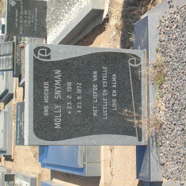 SNYMAN Molly 1916-1972