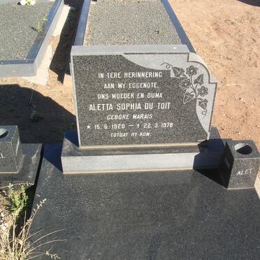 TOIT Aletta Sophia, du nee MARAIS 1920-1978