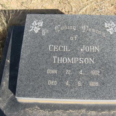 THOMPSON Cecil John 1902-1986 