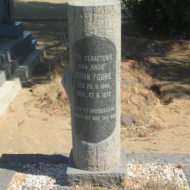 FOURIE Johan 1948-1970