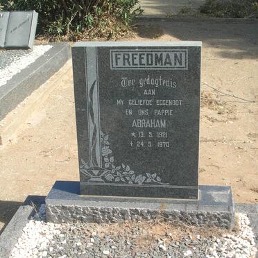 FREEDMAN Abraham 1921-1970 