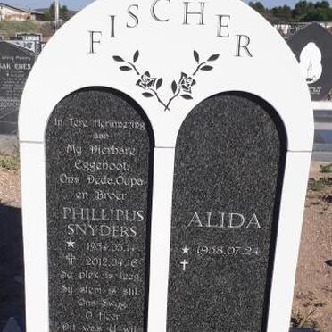 FISCHER Phillipus Snyders 195?-2012 &amp; Alida 1958-