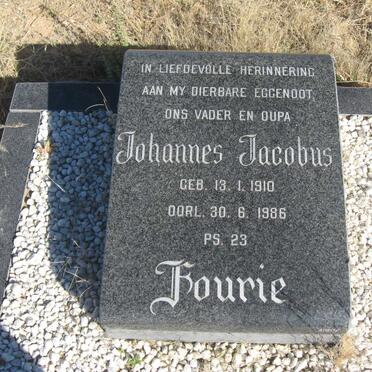 FOURIE Johannes Jacobus 1910-1986 