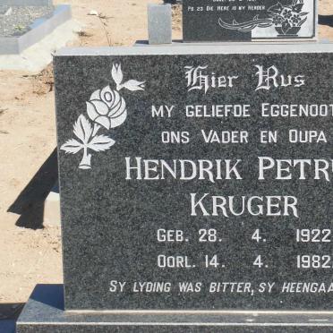 KRUGER Hendrik Petrus 1922-1982