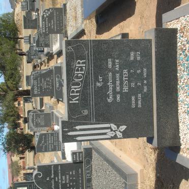 KRÜGER Hester 1890-1973