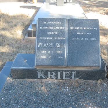 KRIEL Wilmarie 1986-1986