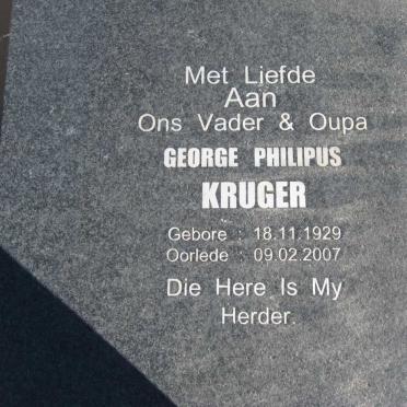 KRUGER George Philipus 1929- 2007 &amp; Aletta Johanna BOTES 1932-1988