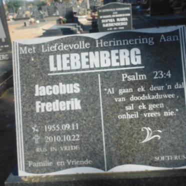 LIEBENBERG Jacobus Frederik 1955-2010