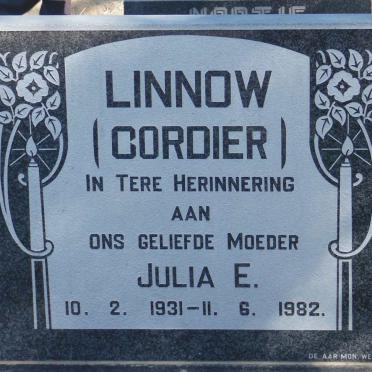 LINNOW Julia E. nee CORDIER 1931-1982