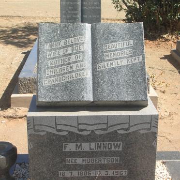 LINNOW F.M. nee ROBERTSON 1905-1967