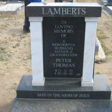 LAMBERTS Peter Thomas 1954-2002