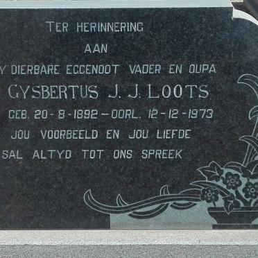 LOOTS Gysbertus J.J. 1892-1973