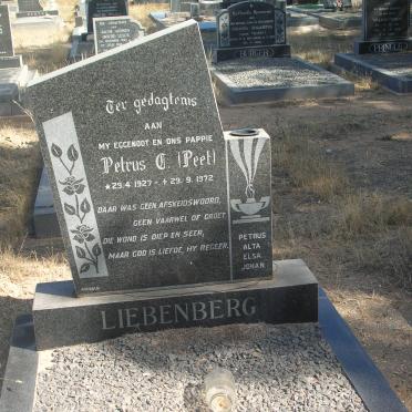 LIEBENBERG Petrus C. 1927-1972