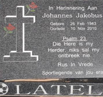 LATEL Johannes Jakobus 1943-2010