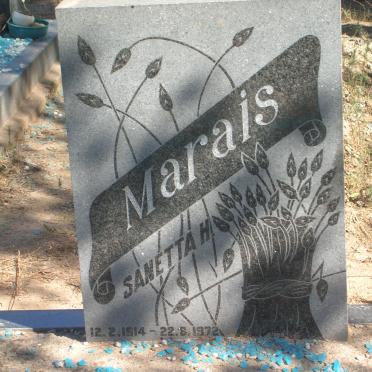 MARAIS Sanetta H. 1914-1972