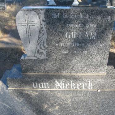 NIEKERK Gileam, van 1940-1987