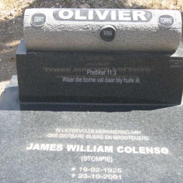 OLIVIER James William Colenso 1925-2001