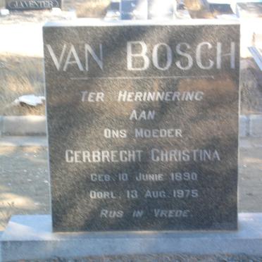 BOSCH Gerbrecht Christina, van 1890-1975