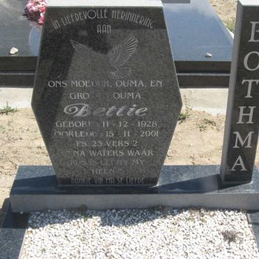 BOTHMA Bettie 1928-2001