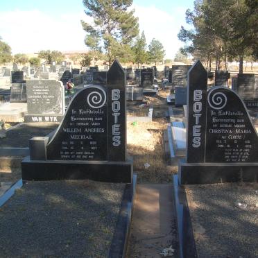BOTES Willem Andries Mechial 1929-1977 &amp; Christina Maria CLOETE 1931-1978